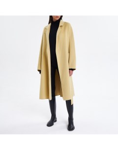 Жёлтое пальто с поясом Arshenova