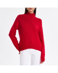 Красный свитер с воротником стойка Arshenova