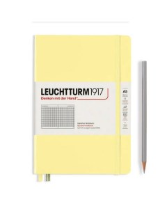 Записная книжка Leuchtturm A5 в клетку 251 страницы ванильная Leuchtturm1917