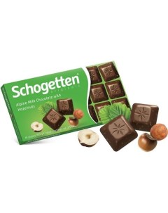 Шоколад Молочный с орехами 100 гр Schogetten