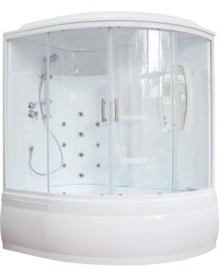 Душевой бокс 170x100 L профиль белый стекло прозрачное Royal bath
