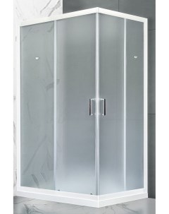 Душевой уголок HPD 75x120 профиль белый стекло матовое Royal bath