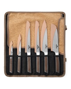 Набор ножей Selection 7 предметов с чехлами в сумке пробка пластик сталь Walmer