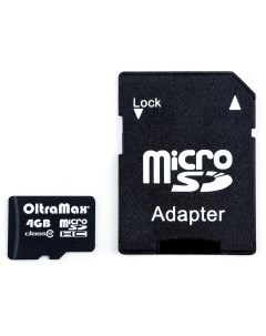 Карта памяти Micro SDHC 4Гб OMSDHC4GBSD Oltramax
