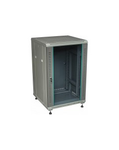 Шкаф 19 дюймов телекоммуникационный 18U серверный 600x800мм серый B186080GWTWOF W&t