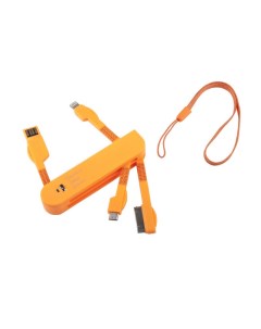 USB кабель LP 3 в 1 карманный оранжевый micro USB Apple Lightning 8 pin Apple 30 pin Liberty project