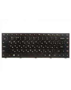 Клавиатура для ноутбука Lenovo Flex черная с черной рамкой без подсветки Rocknparts
