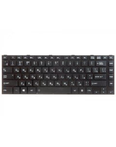 Клавиатура для ноутбука Toshiba Satellite черная с рамкой гор Enter Rocknparts