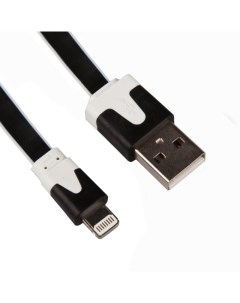 USB кабель LP для Apple iPhone iPad Lightning 8 pin плоский узкий черный коробка Liberty project