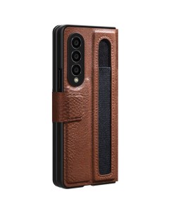 Чехол Aoge Leather Case для Samsung Galaxy Z Fold4 коричневый Nillkin
