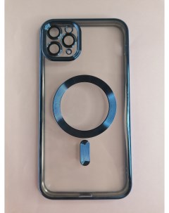 Чехол для iphone 11 Pro max синий magsafe Iris