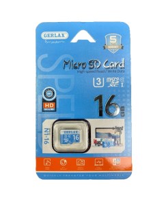 Карта памяти Micro SD 16Гб Карта памяти MicroSD N1 SD16 Gerlax