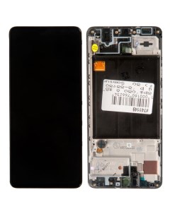 Дисплей с тачскрином и передней панелью для Samsung Galaxy A51 Super Amoled чёрный Rocknparts