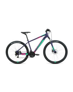 Велосипед Apache 27 5 3 2 HD 2022 19 фиолетовый зеленый RBK22FW27374 Forward