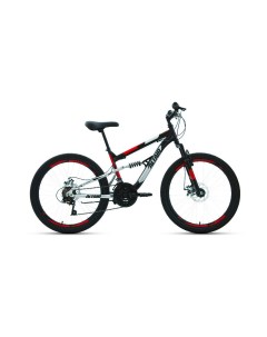 Велосипед MTB FS 24 D 2022 14 5 черный красный Altair
