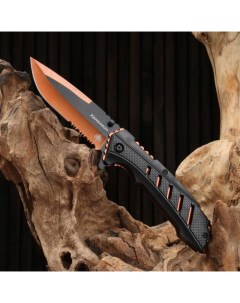 Нож складной Хамелеон сталь 420 рукоять пластик оранжевый 21 см Мастер клинок