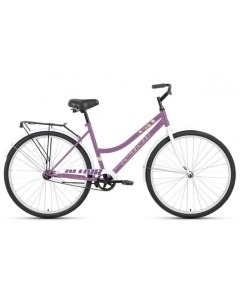 Велосипед 28 FORWARD CITY LOW 1 ск 2020 2021 рама 19 фиолетовый белый Altair