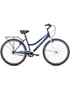 Велосипед 28 FORWARD CITY LOW 3 0 3 ск 2022 рама 19 темный синий белый Altair