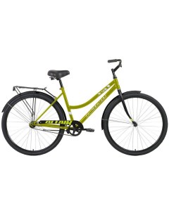 Велосипед 28 FORWARD CITY LOW 1 ск 2022 рама 19 зеленый черный Altair