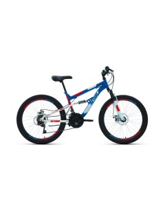 Велосипед MTB FS 2022 15 синий красный Altair