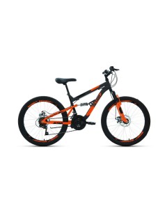 Велосипед MTB FS 2022 15 темный серый оранжевый Altair