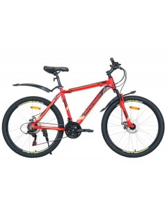 Велосипед A264D 2021 19 красный желтый неоновый Avenger