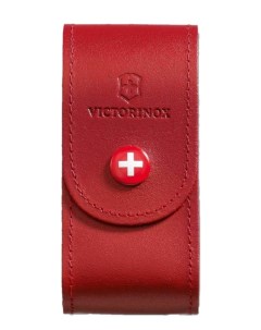 Чехол на ремень для ножей 91 мм толщиной 5 8 уровней кожаный красный Victorinox