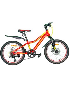Велосипед J2200D 2021 11 красный желтый Nameless