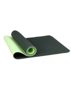 Коврик для йоги двухцветный dark green 183 см 6 мм Sangh