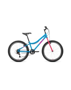 Велосипед MTB HT 24 1 0 2022 12 голубой розовый Altair