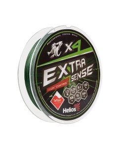 Шнур Extrasense X4 PE 0 29 мм 150 м 8 2 кг green 1 шт Helios
