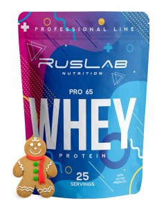 Сывороточный протеин Whey Pro 65 800гр вкус имбирный пряник Ruslabnutrition
