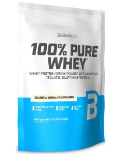 Протеин 100 Pure Whey 454 г бурбонская ваниль Biotechusa
