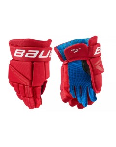 Перчатки хоккейные X S21 YTH красный 9 Bauer