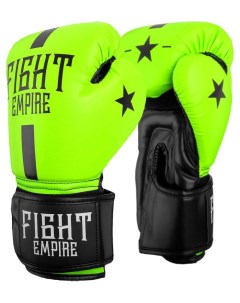 Боксерские перчатки 4153954 салатовые 10 унций Fight empire