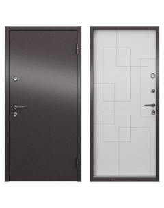Дверь входная металлическая Термо 880 мм правая цвет ринго белый Torex