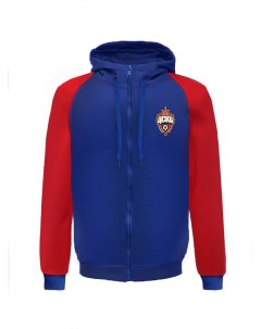 Толстовка на молнии PFC CSKA MOSCOW est 1911 красно синяя Пфк цска