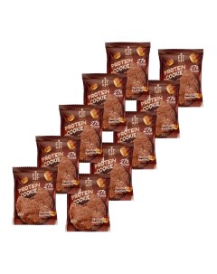 Протеиновое печенье Protein Cookie Шоколад фундук 10 шт по 40 г Fit kit