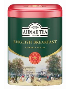 Чай черный Английский завтрак в подарочной металлической банке 100 г Ahmad tea