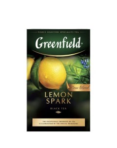 Чай чёрный Lemon Spark листовой 100 г Greenfield