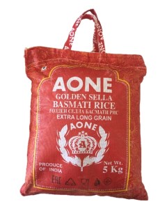 Рис Basmati Golden Sella пропаренный 5 кг Aone