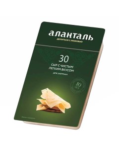 Сыр полутвердый 30 35 слайсы 125 г Аланталь