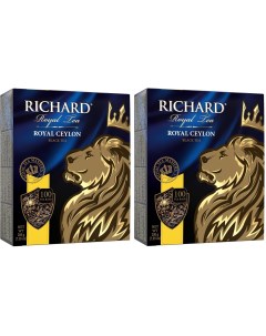 Черный чай Royal Ceylon 2 уп х 100 пакетиков Richard