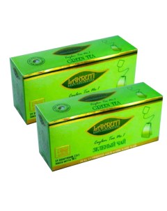 Чай зеленый 2 шт по 25 пакетиков Lakruti