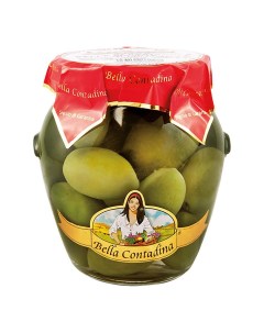Оливки зеленые с косточкой 290 г Bella contadina