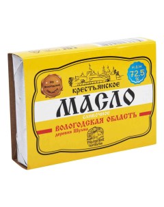 Сливочное масло Крестьянское 72 5 170 г Уваровские сыроварни