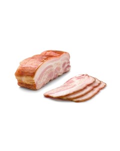 Грудинка из свинины категории Б варено копченая 1 кг Nobrand