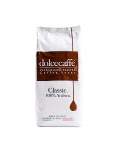Кофе жареный в зернах DolceCaffe classic 1000 г Caffe testa