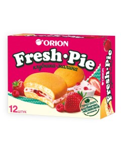 Пирожное Fresh Pie с клубнично малиновой начинкой бисквитное 300 г Orion