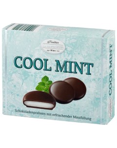 Конфеты Cool Mint с мятной начинкой в темном шоколаде 135 г Hauswirth